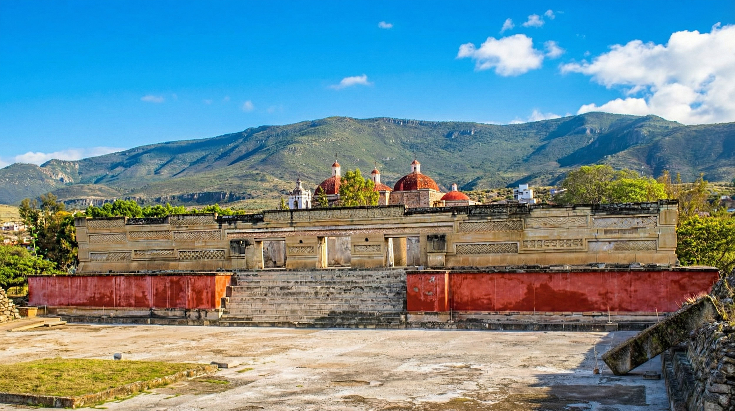 Geometric Zapotec stone mosaics at the archaeological site of Mitla
